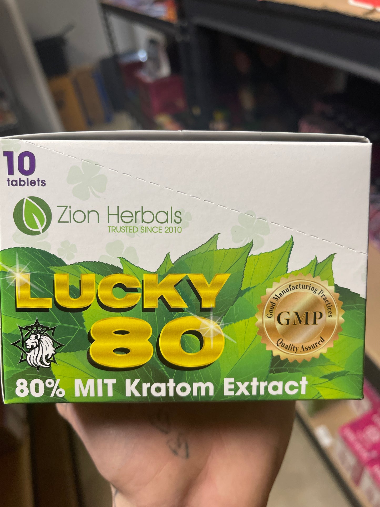 Zion Herbals Lucky 80 Kratom Caps