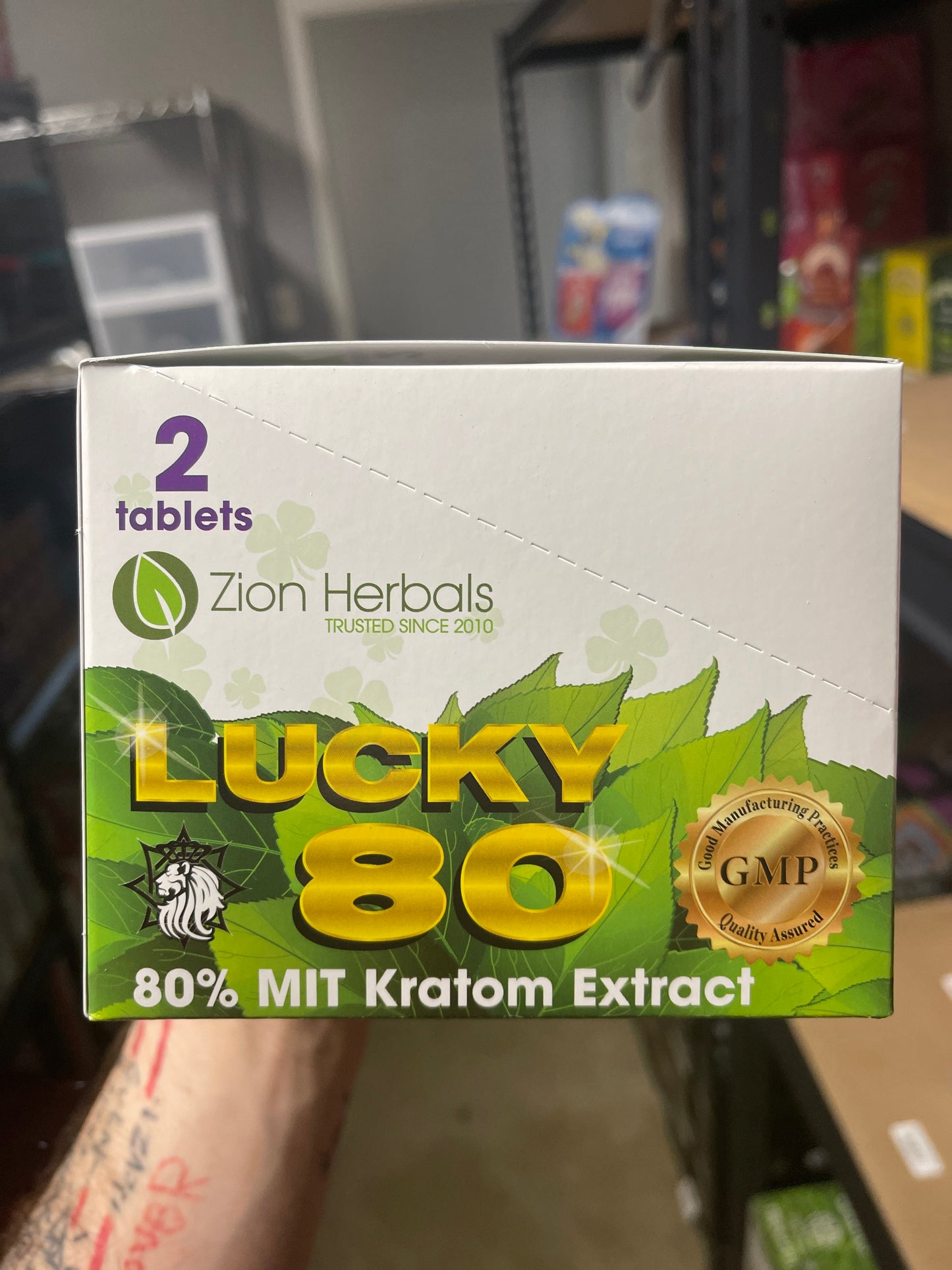 Zion Herbals Lucky 80 Kratom Caps