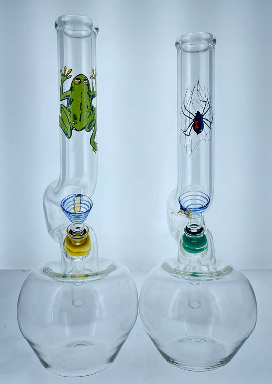 11” Graphic Animal Kink Bubble Beaker