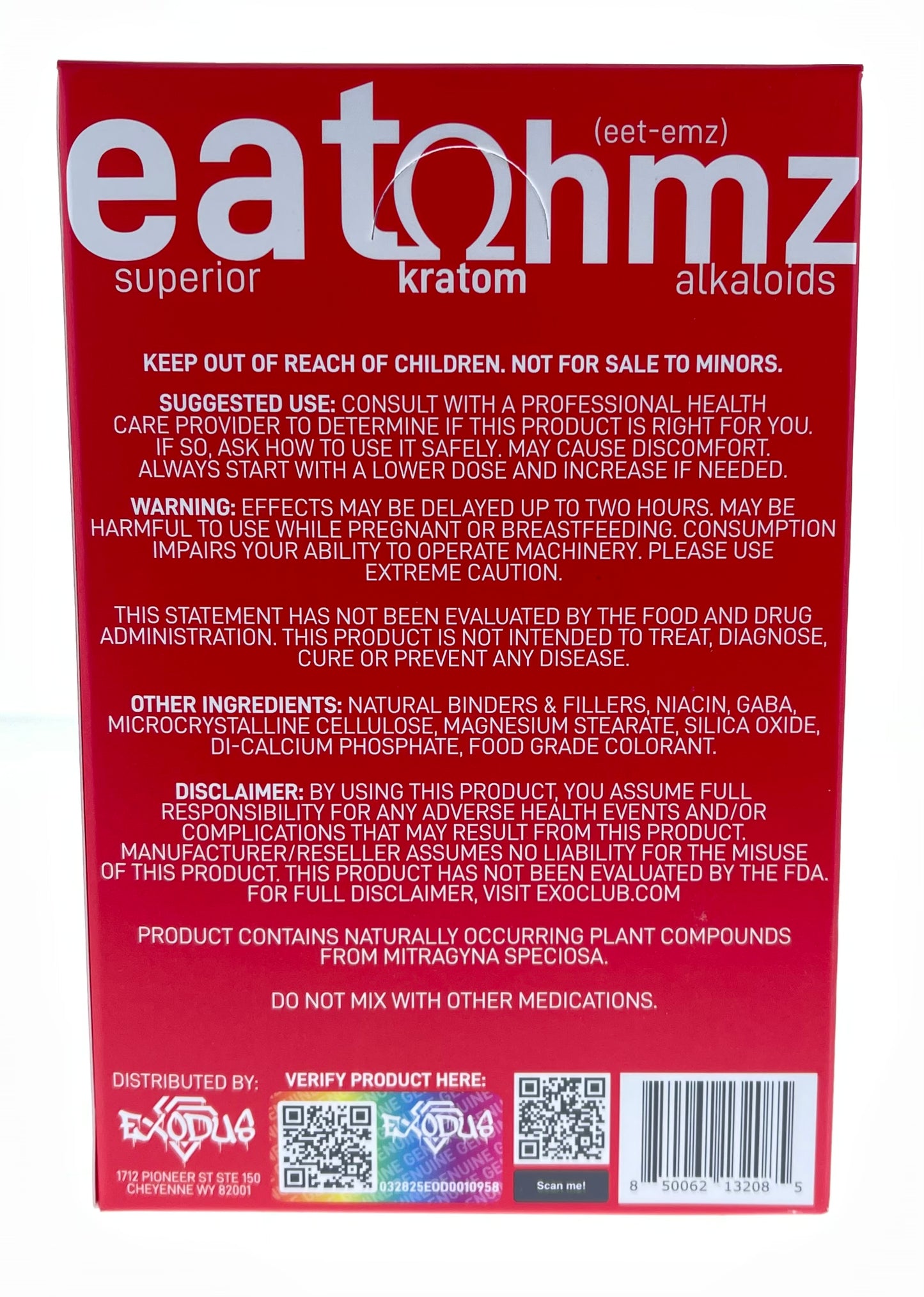 Eat Ohmz Kratom Extract Tablets