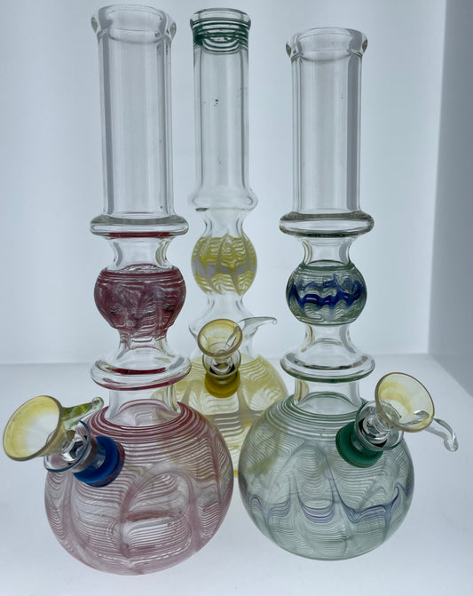 10” Wrap n Rake Double Bubble Beaker Mixed Colors