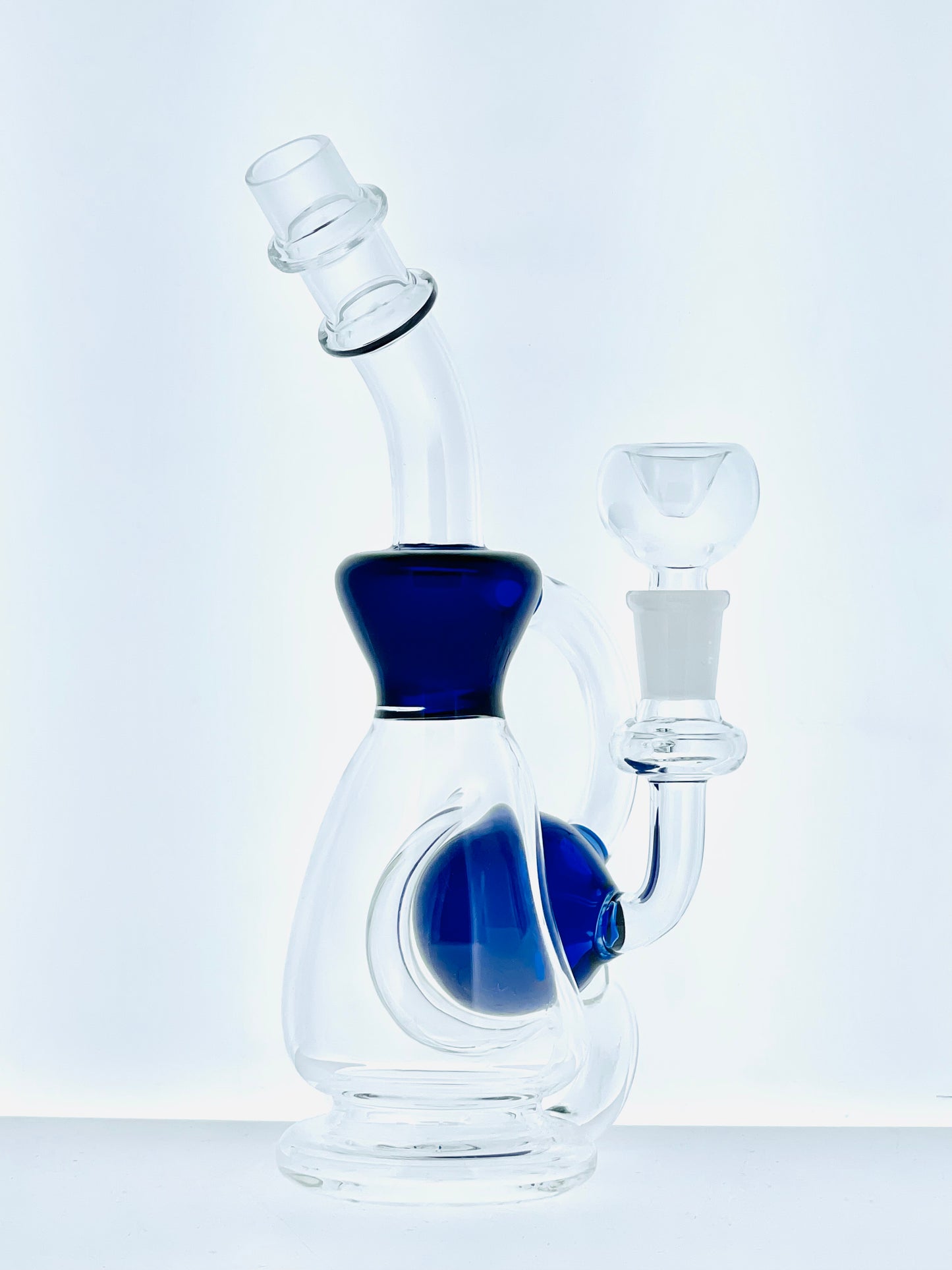 9" Color Ball Bent Neck Recycler