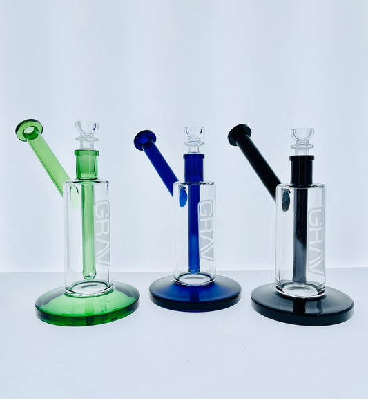 7" Grav Bubbler w/ Color Base