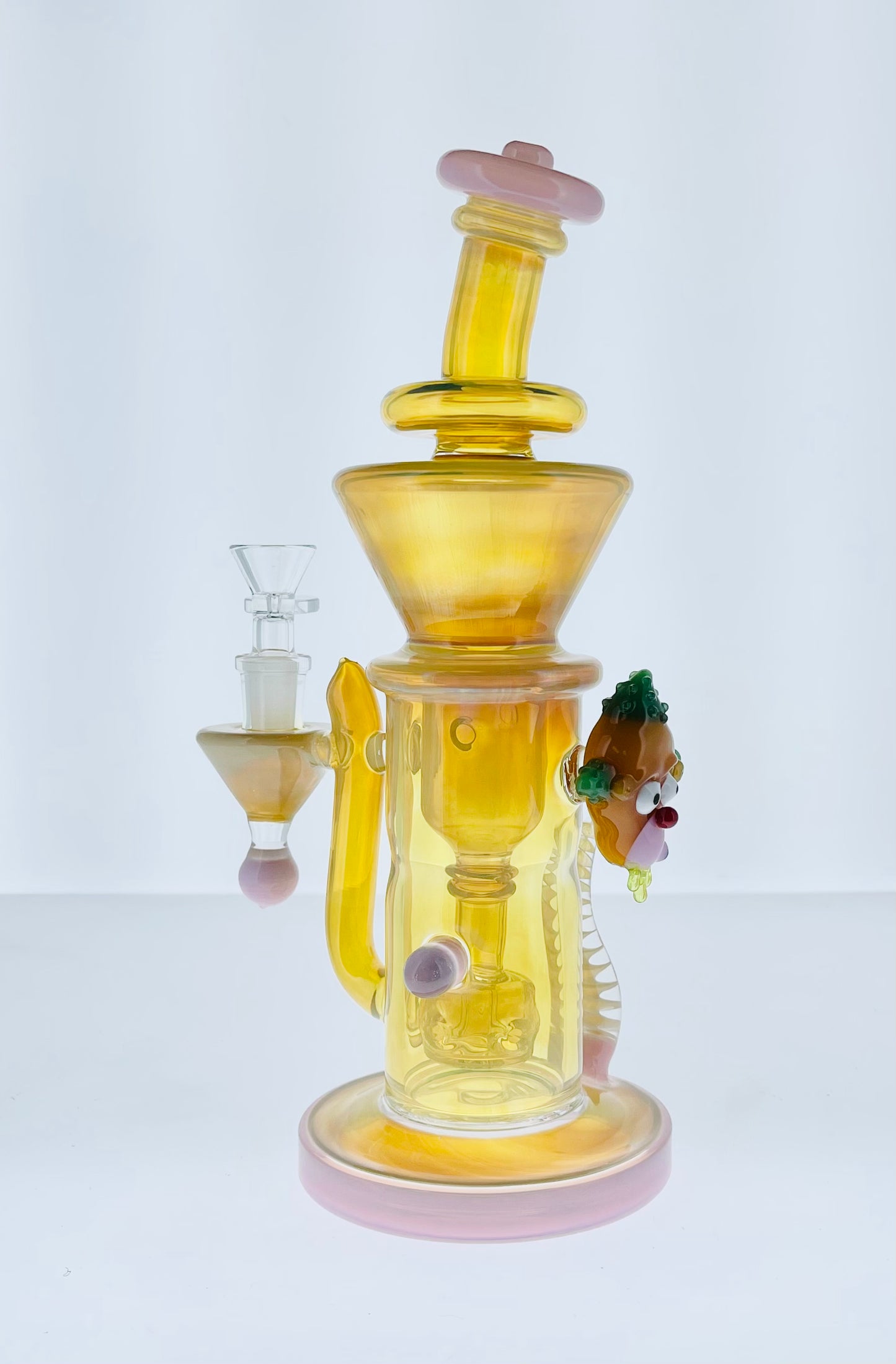 11" Fumed Incycler w/ Clown Marble