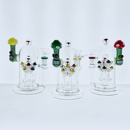 7" Mushroom Bottle Rig w/ UFO Perc