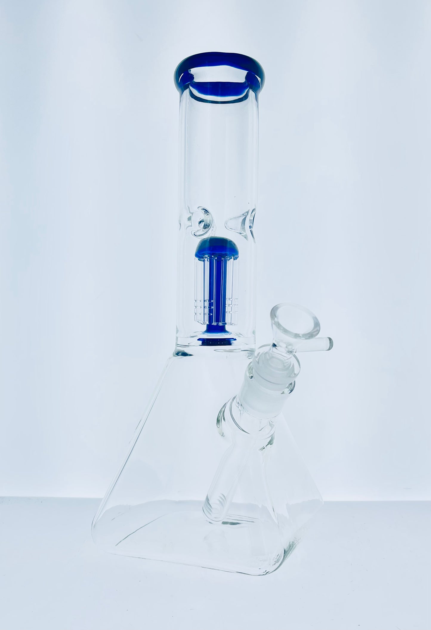 12" Square Base Beaker w/ Tree Arm Perc