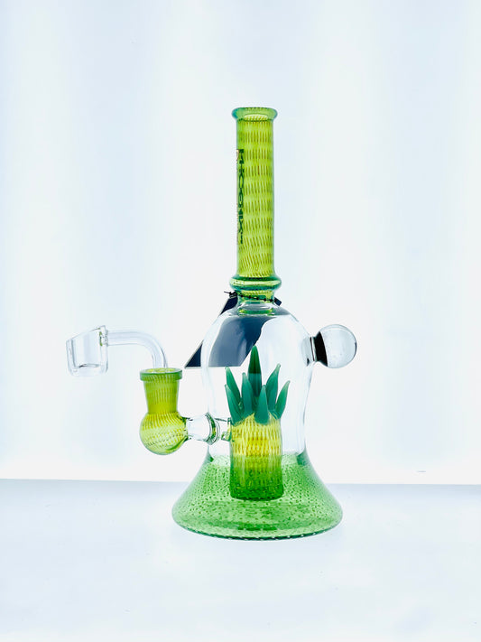 9" Phoenix Star Bubble Trap Rig w/ Pineapple Perc