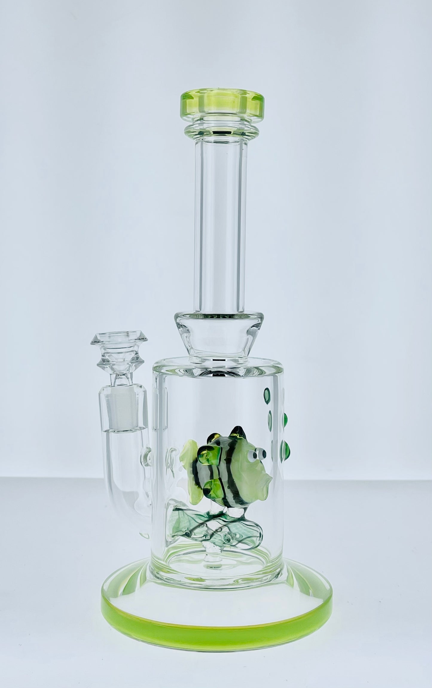 10" Stem Line Fish Perc Rig