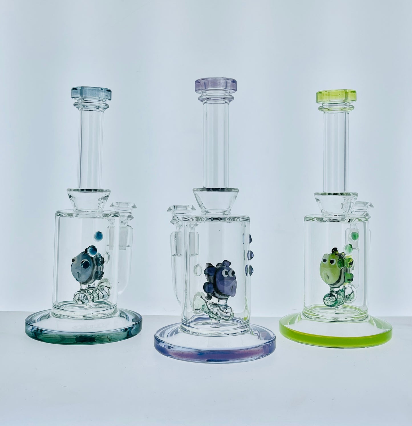 10" Stem Line Fish Perc Rig