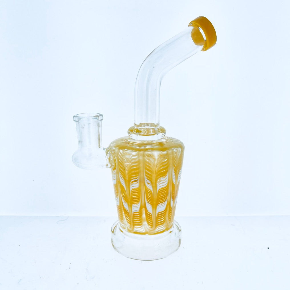 Bent Neck Color Swirl Rig 7"