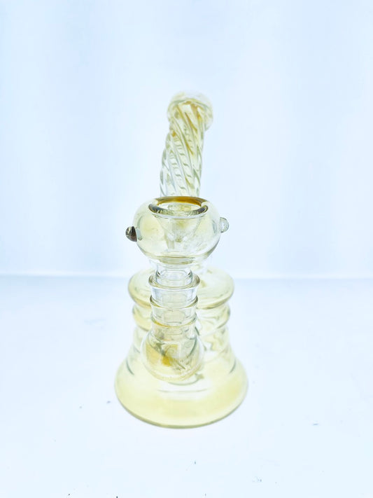 Curved Neck Fumed Rig w/ Showerhead Perc 6"