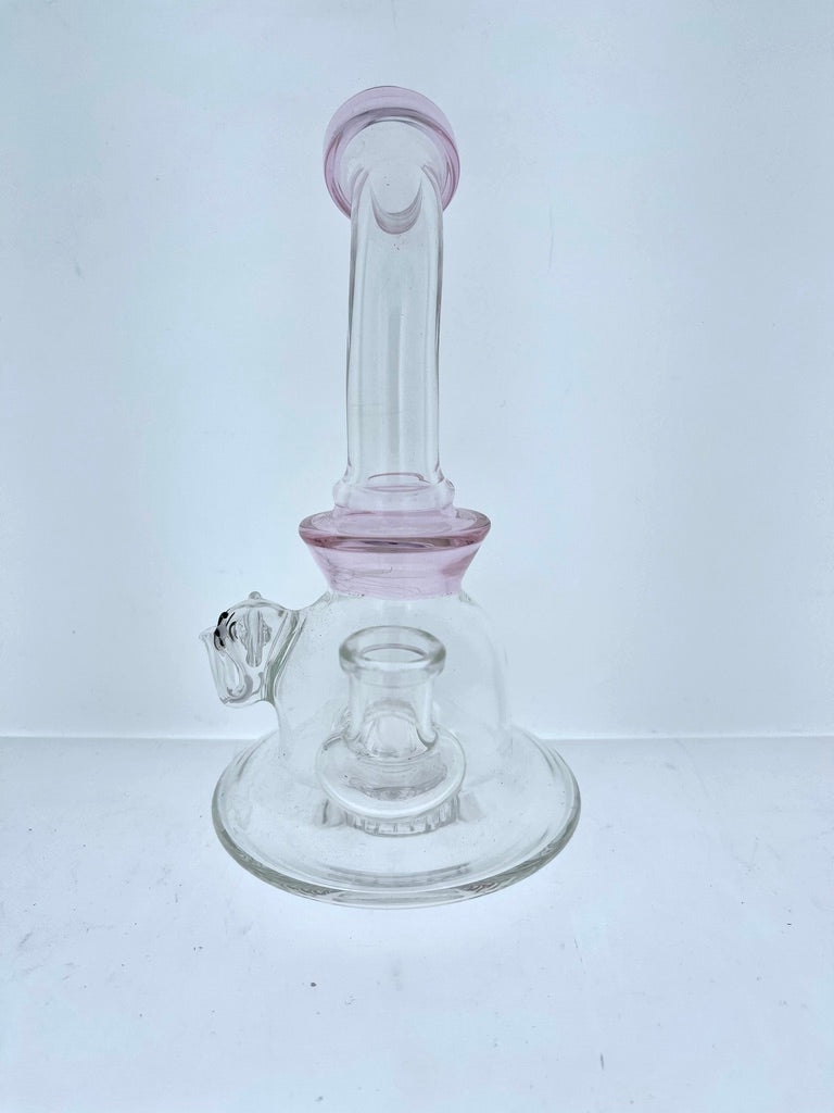 7.5" Bent Neck Rig w/ Showerhead Perc & Elephant Marble