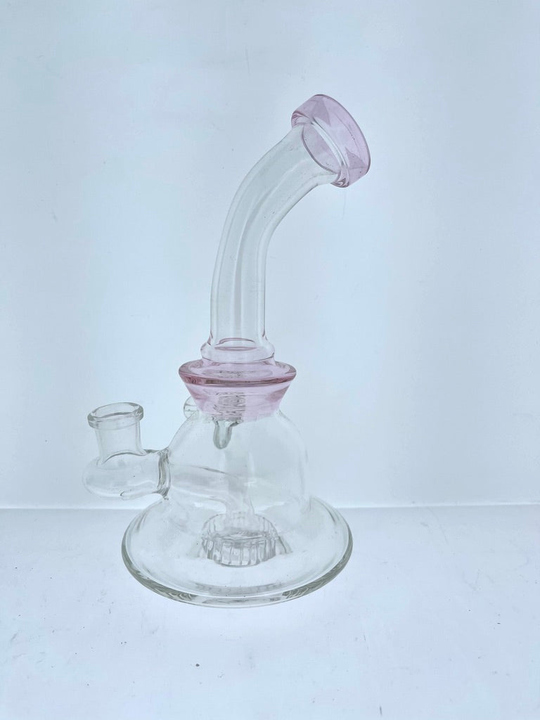 7.5" Bent Neck Rig w/ Showerhead Perc & Elephant Marble