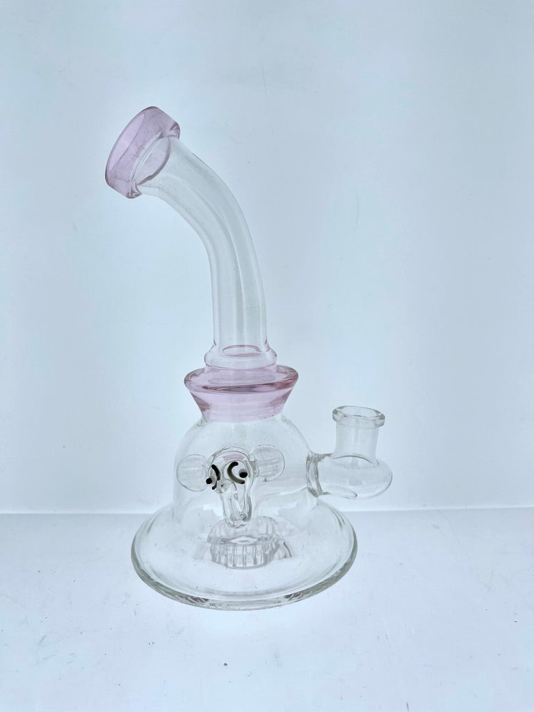 7.5" Bent Neck Rig w/ Showerhead Perc & Elephant Marble