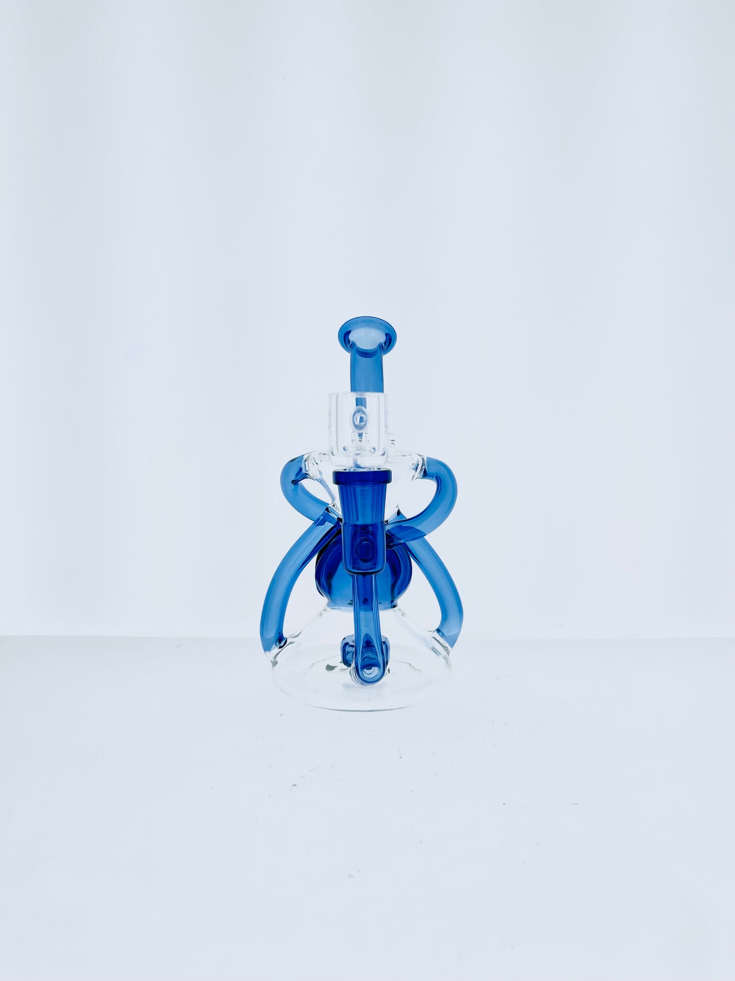 8" Color Recycler w/ Showerhead Perc & Flower Marble