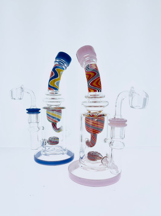 9in WigWag Incycler with Colored Accents