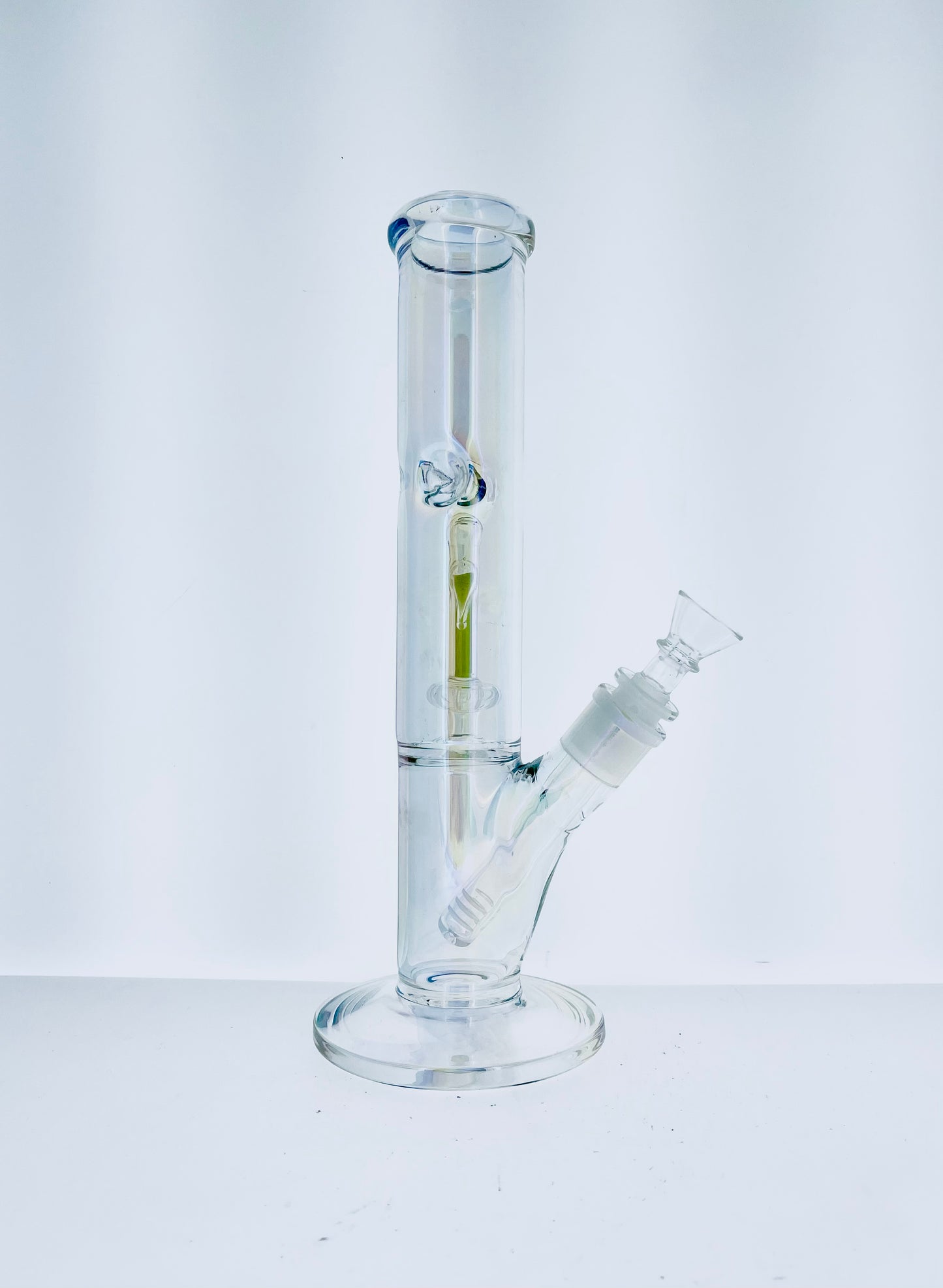 12"Holographic Straight Tube w/ UV Showerhead Perc