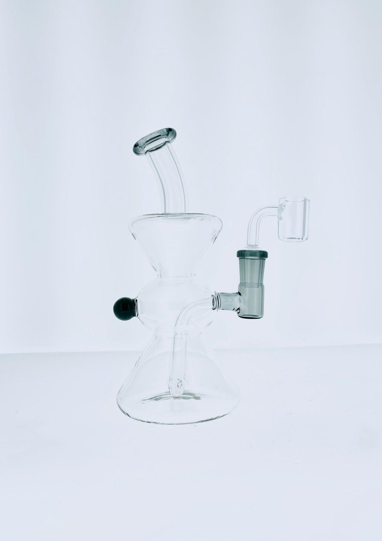 8" Double Chamber Rig w/ Color Marble