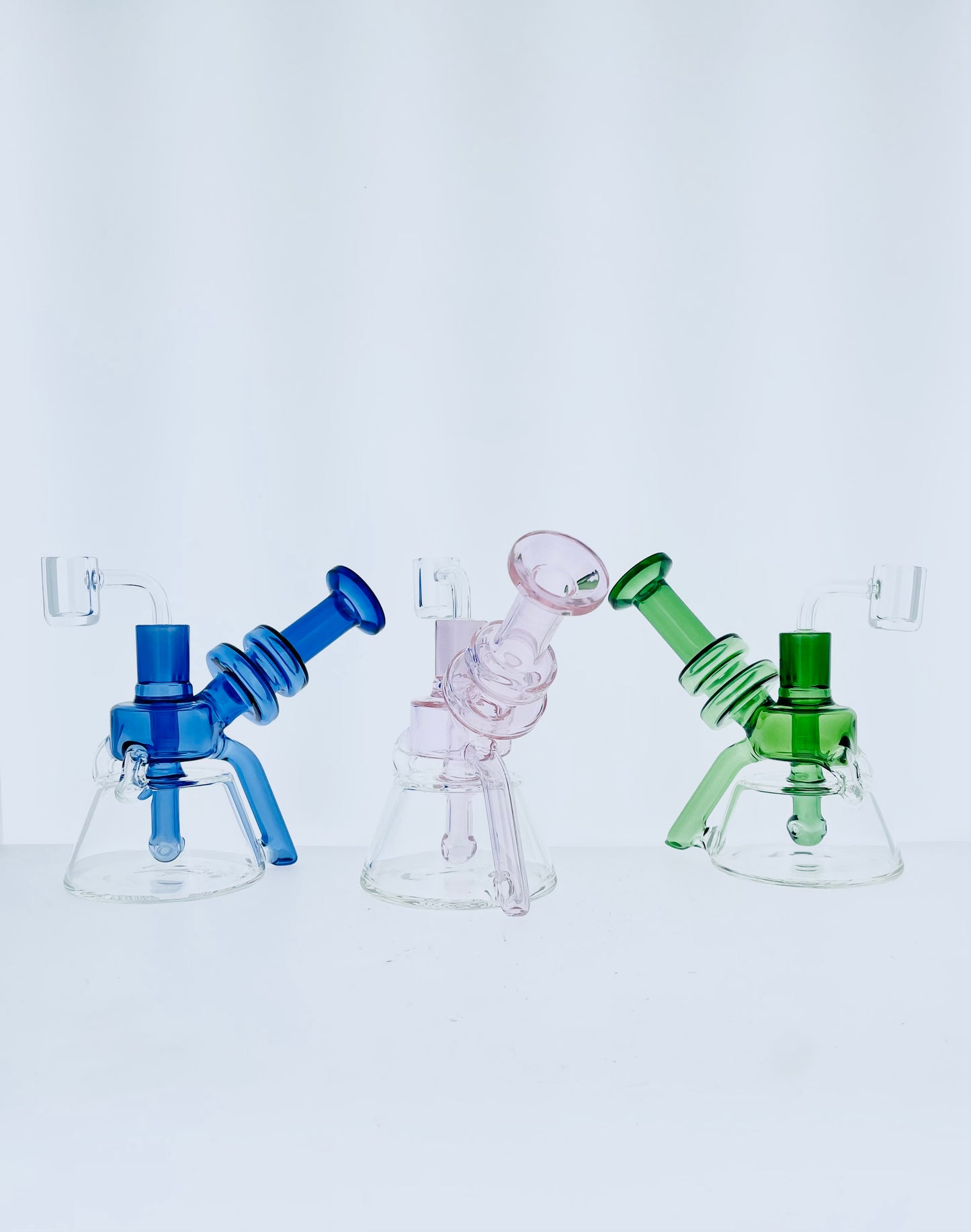 7" Half Color Recycler w/ Bent Neck