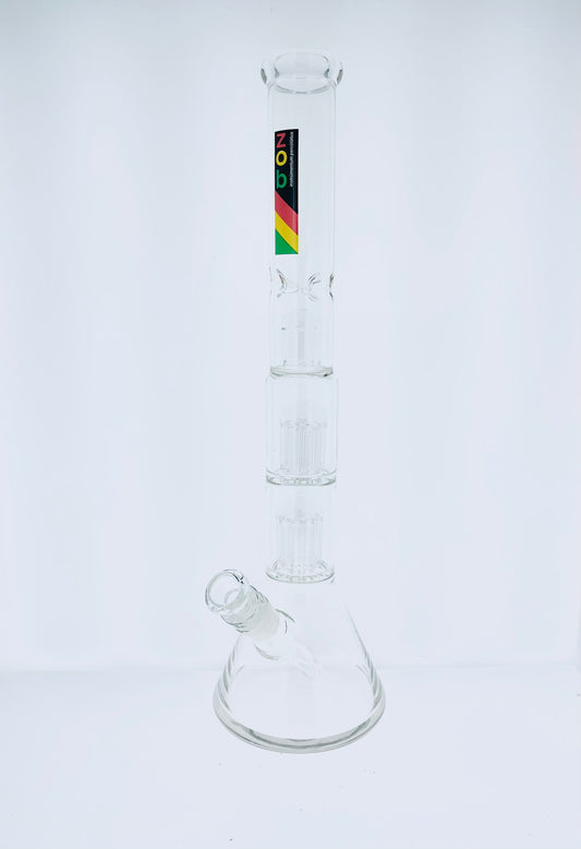 Zob 18" Beaker w/ Double Tree Arm Perc & Splash Guard