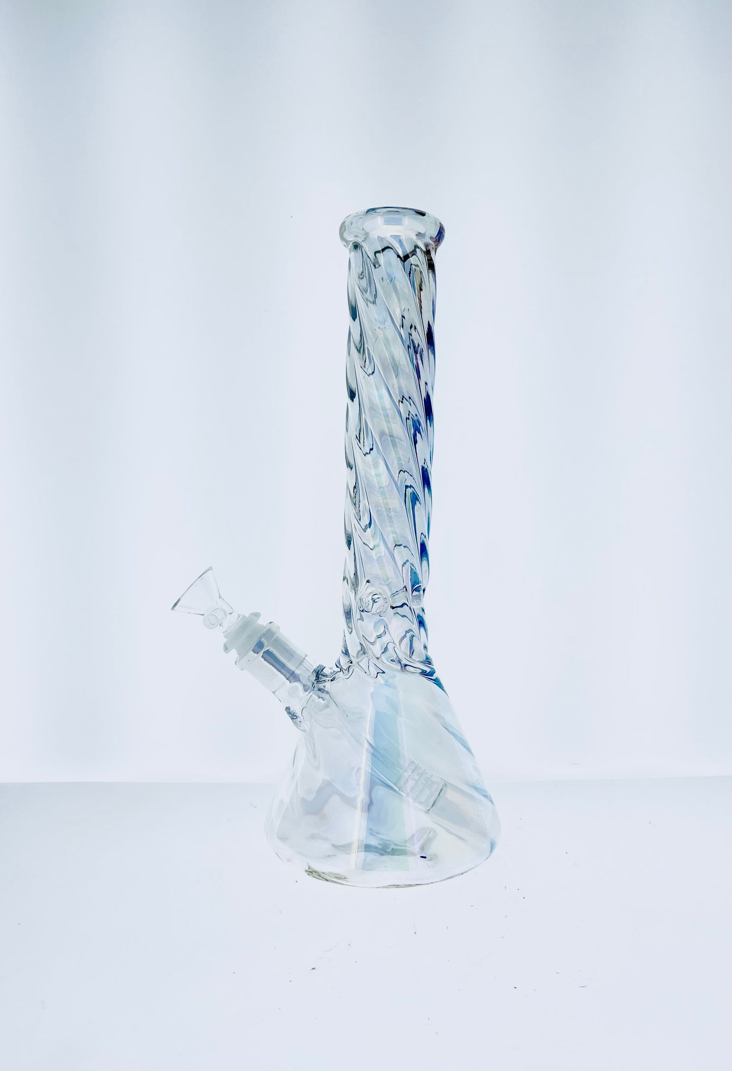 12" Holographic Twisted Neck Beaker