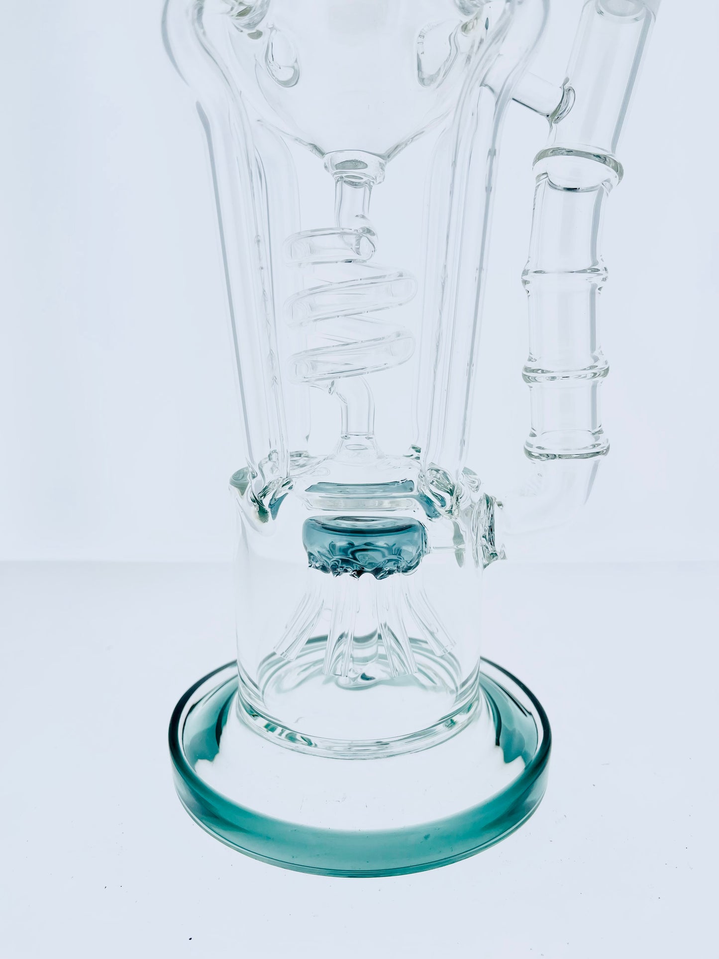 17" Color Rig w/ Sprinkler Perc & Spiral Coil