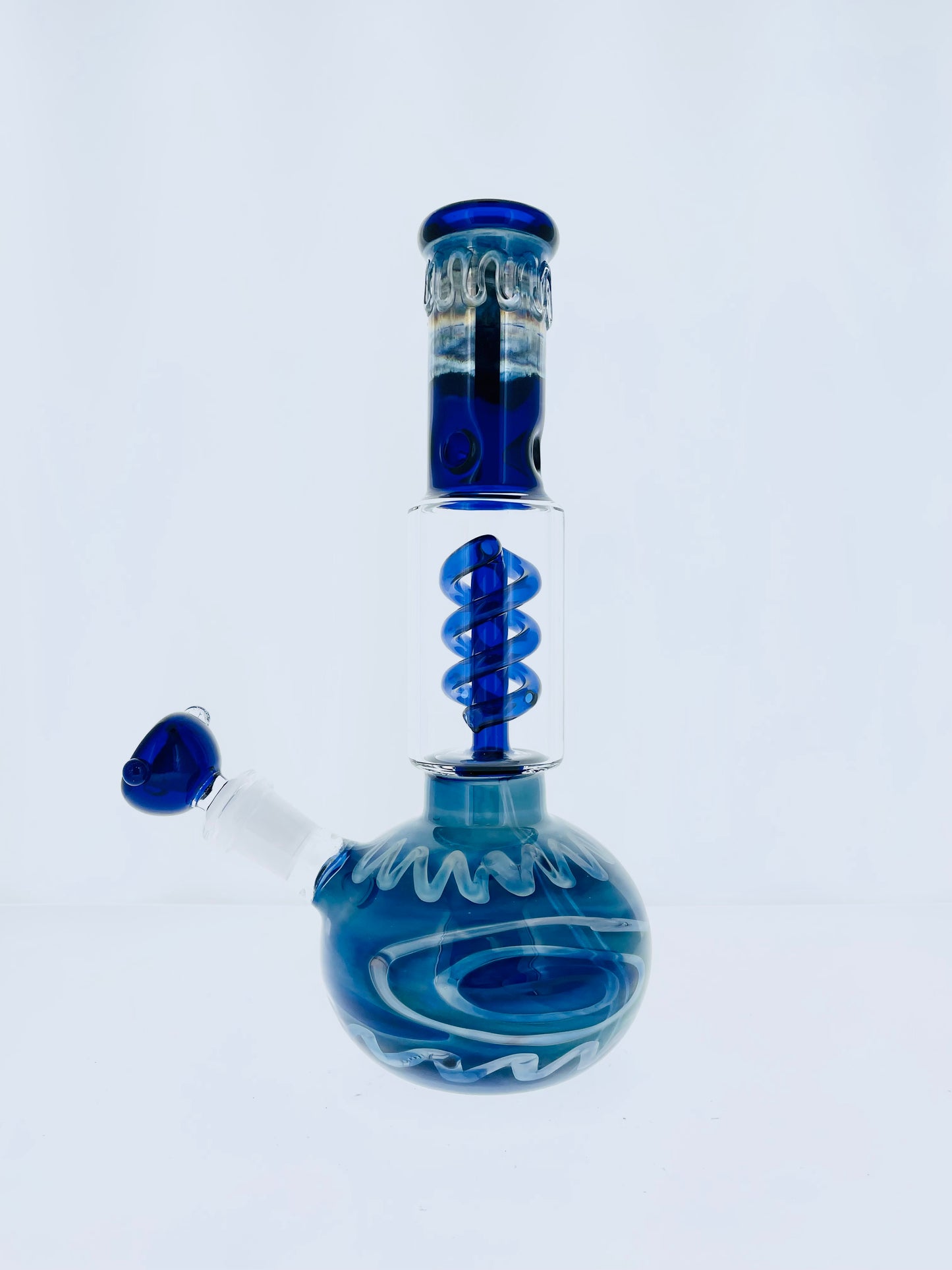 11" Silver Fumed Beaker w/ Helix Perc