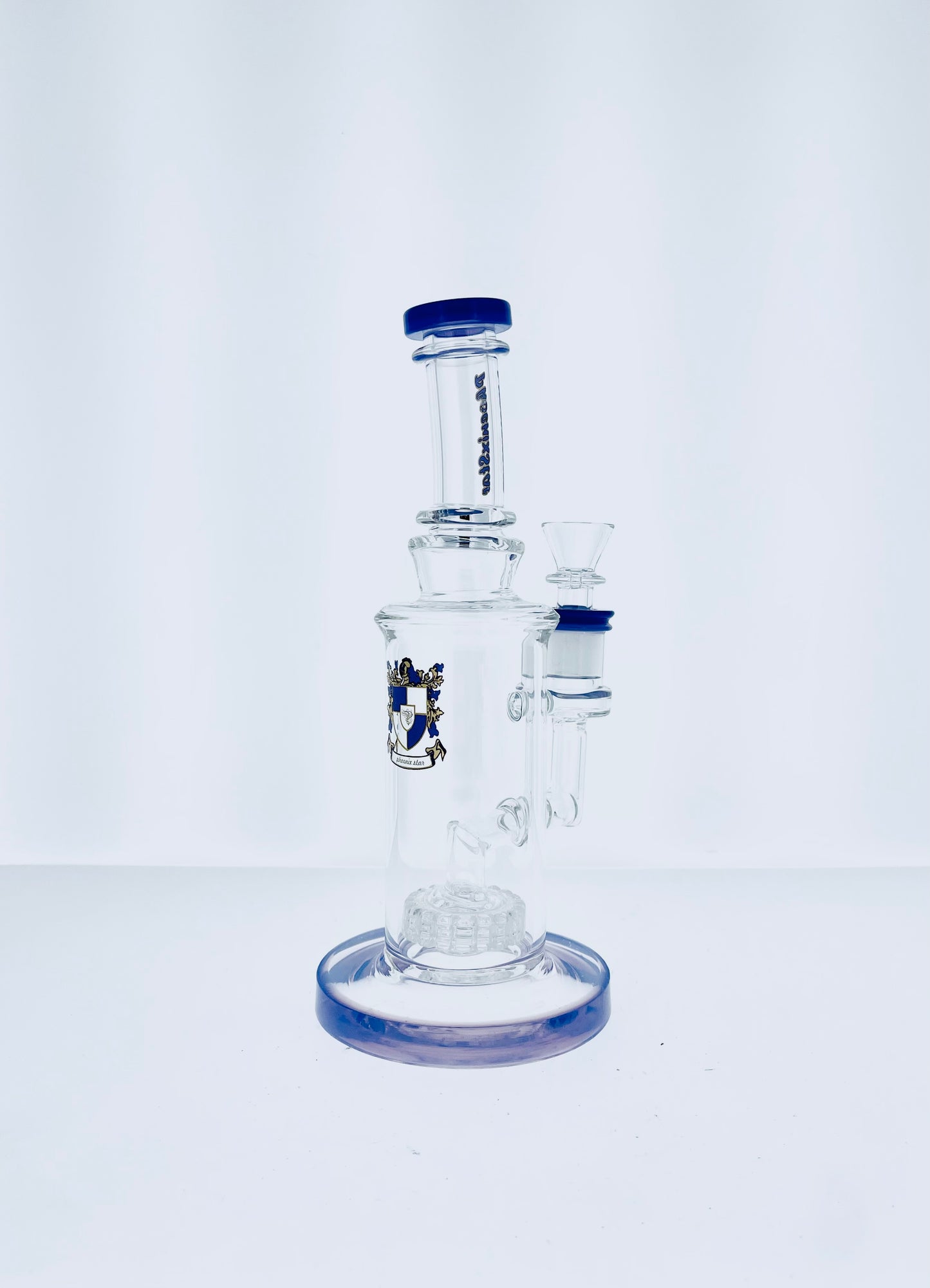 Phoenix 10" Bent Neck Rig w/ Showerhead Perc & Color Accents