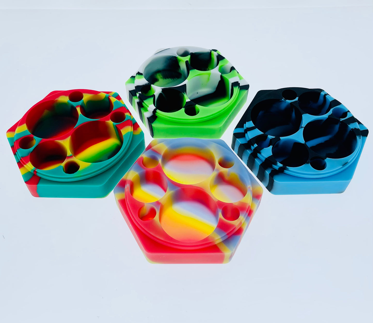 Silicone Hexagon Split 110ml Container