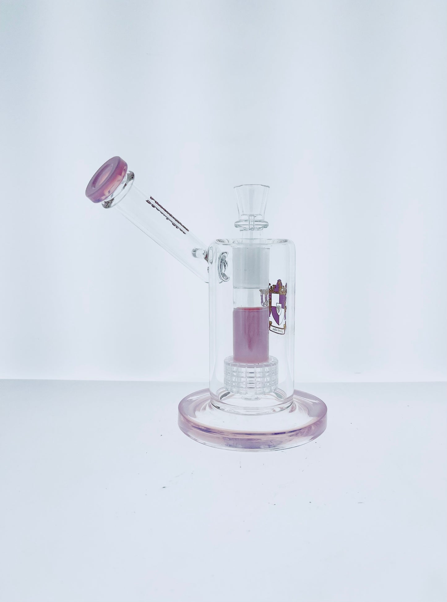 Phoenix 8" Side Neck Bubbler w/ Matrix Perc & Color Accents