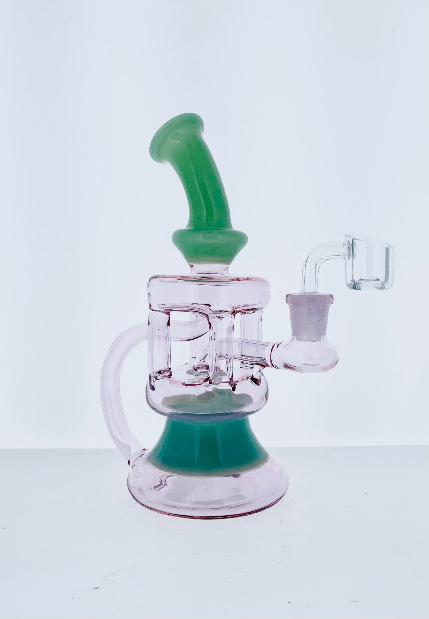 8" Color Recycler Rig w/ Showerhead Perc