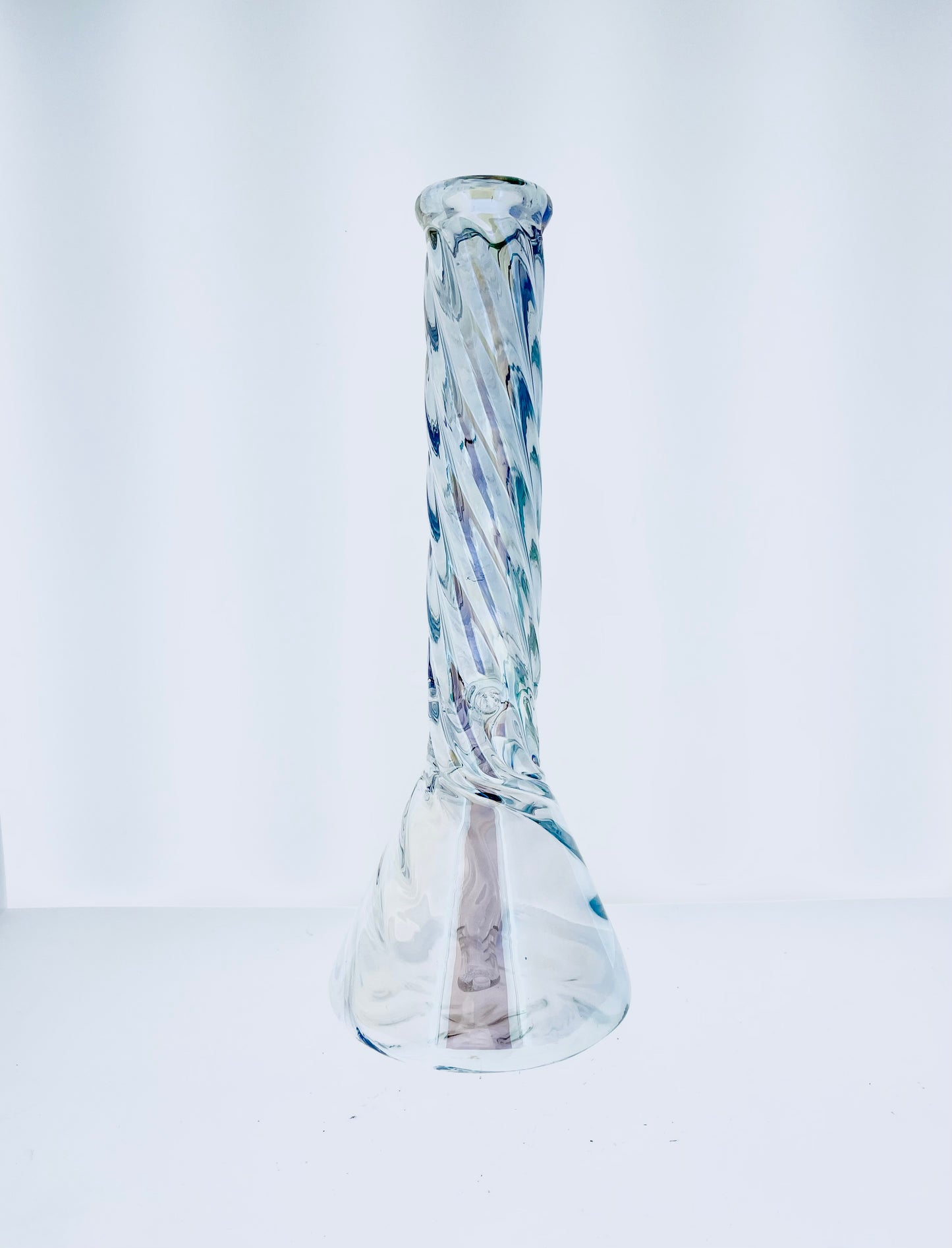 12" Holographic Twisted Neck Beaker