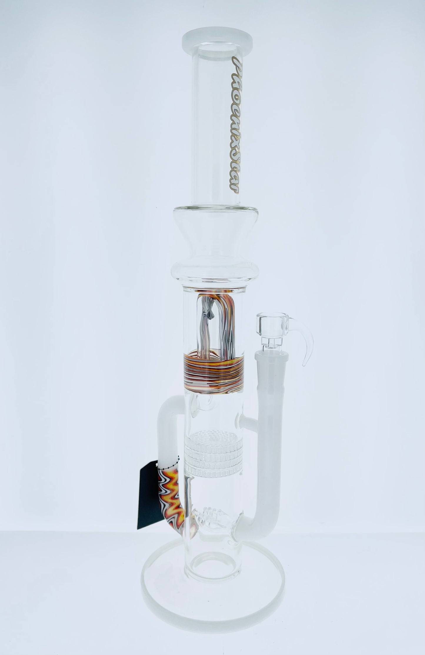 Phoenix 18" Recycler Tube w/ 4 Honeycomb Perc & Wig Wag