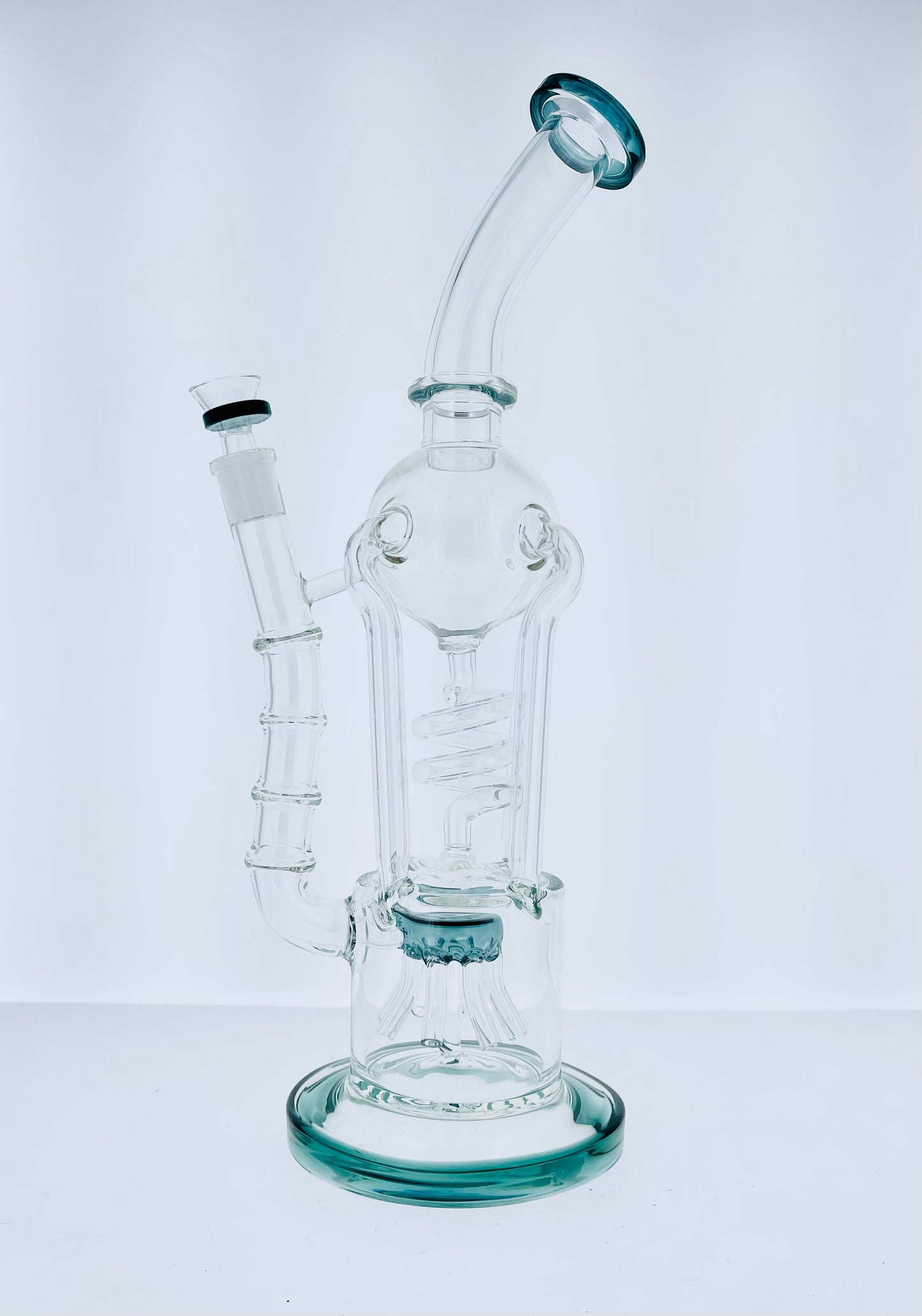 17" Color Rig w/ Sprinkler Perc & Spiral Coil