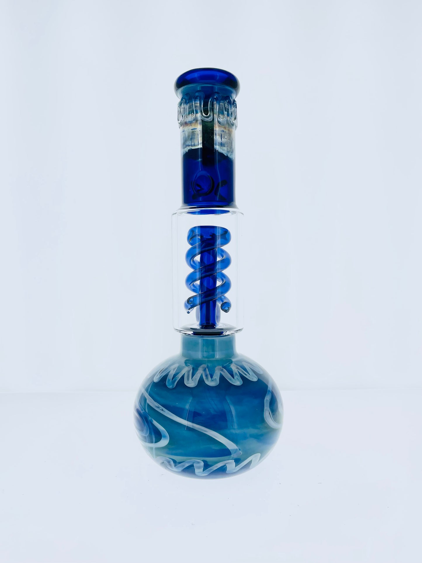 11" Silver Fumed Beaker w/ Helix Perc