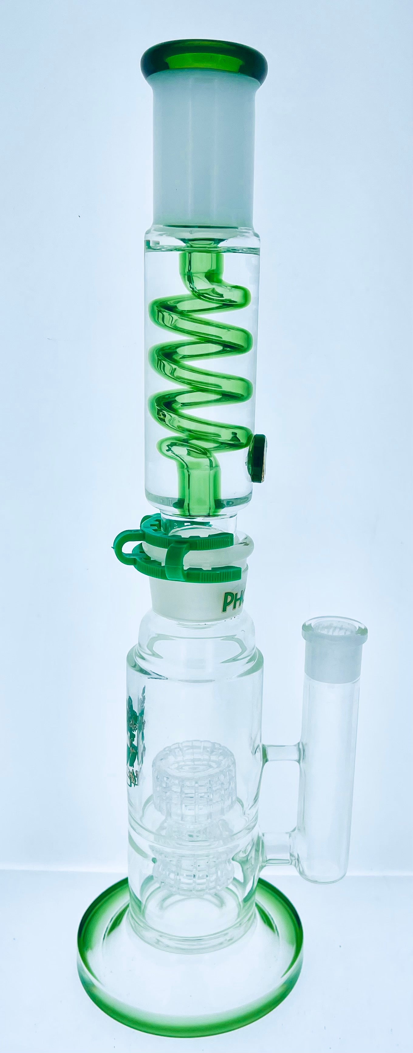 Phoenix 14" Rig w/ Double Matrix Perc & Glycerin Coil