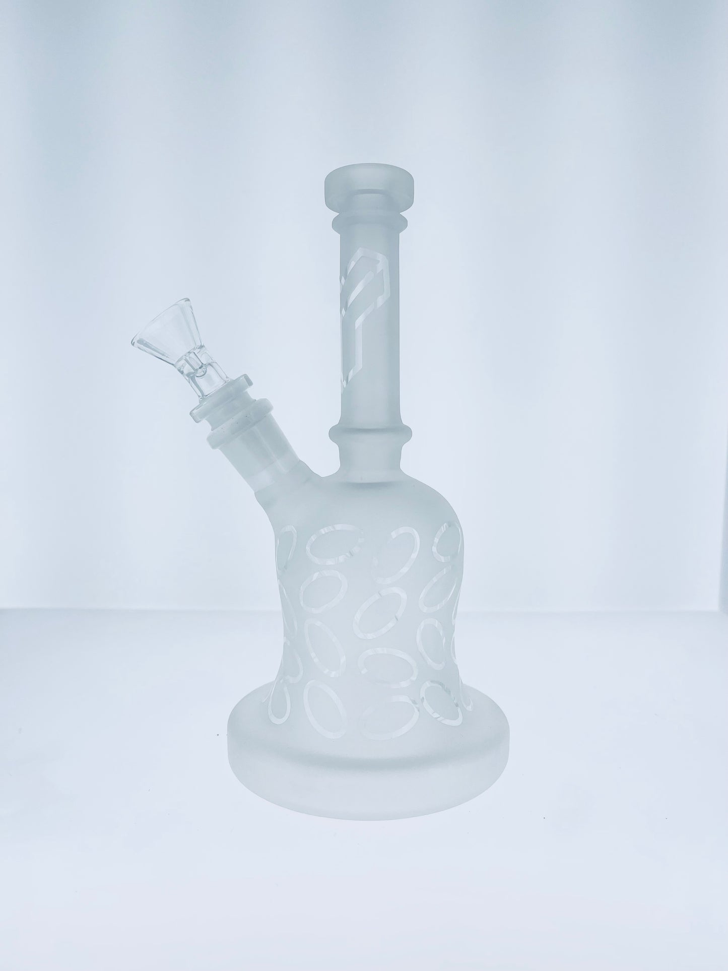 8.5" Etched Rig w/ Clear Design