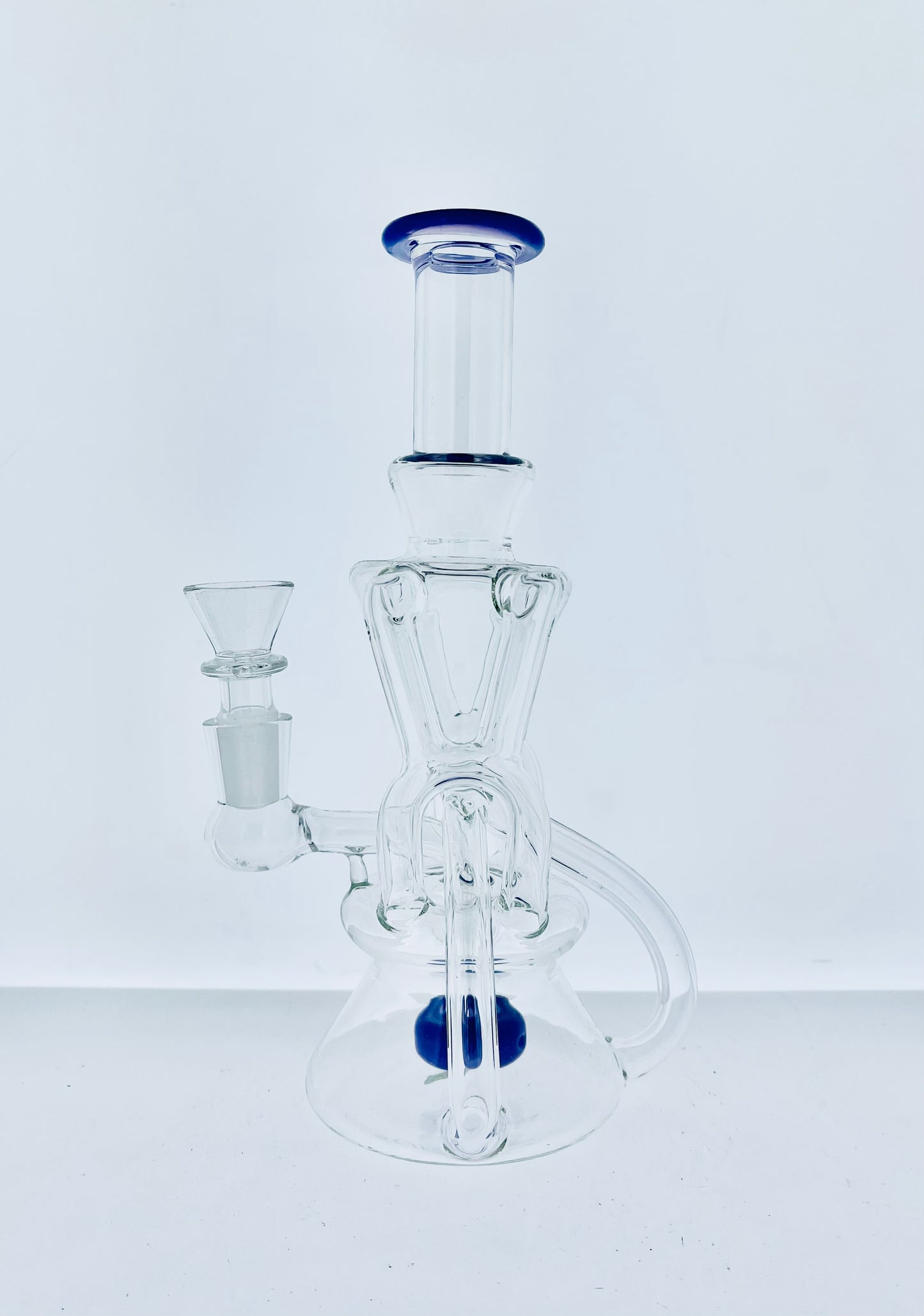 8" Double Uptake Recycler w/ Showerhead Perc & Pass Through