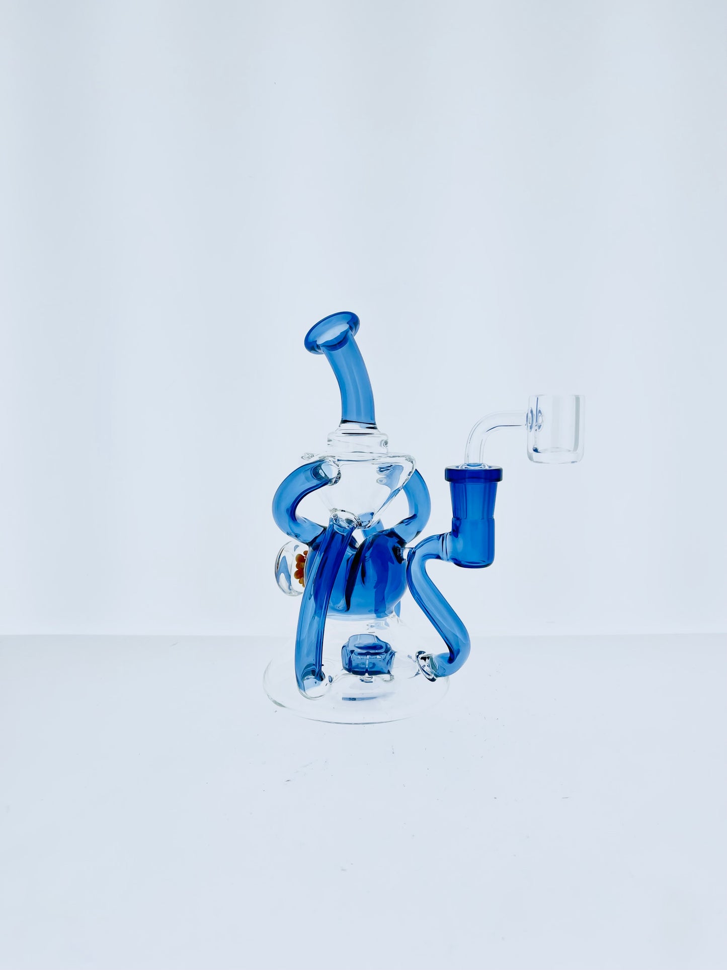 8" Color Recycler w/ Showerhead Perc & Flower Marble