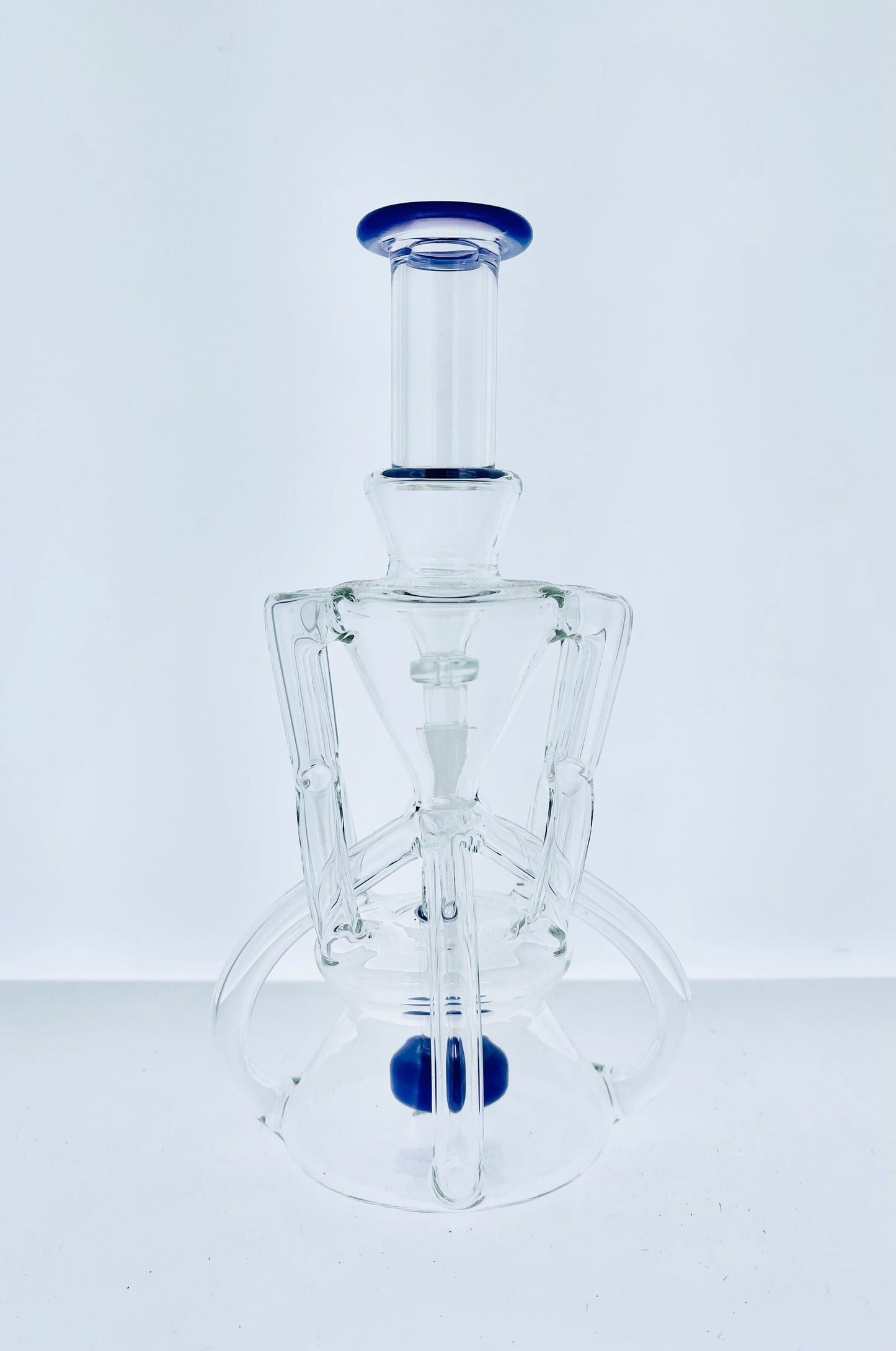 8" Double Uptake Recycler w/ Showerhead Perc & Pass Through