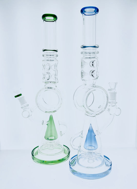 Phoenix 18" Color Pyramid Rig w/ Sprinkler Perc