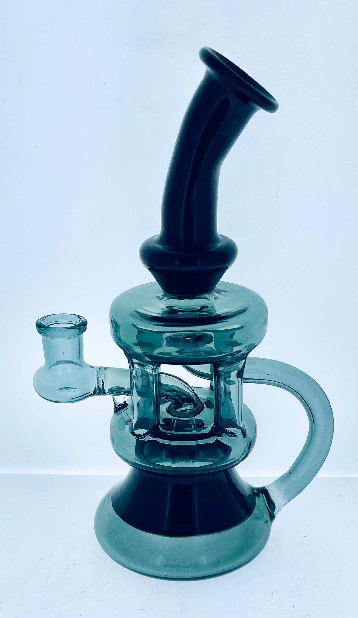 8" Color Recycler Rig w/ Showerhead Perc