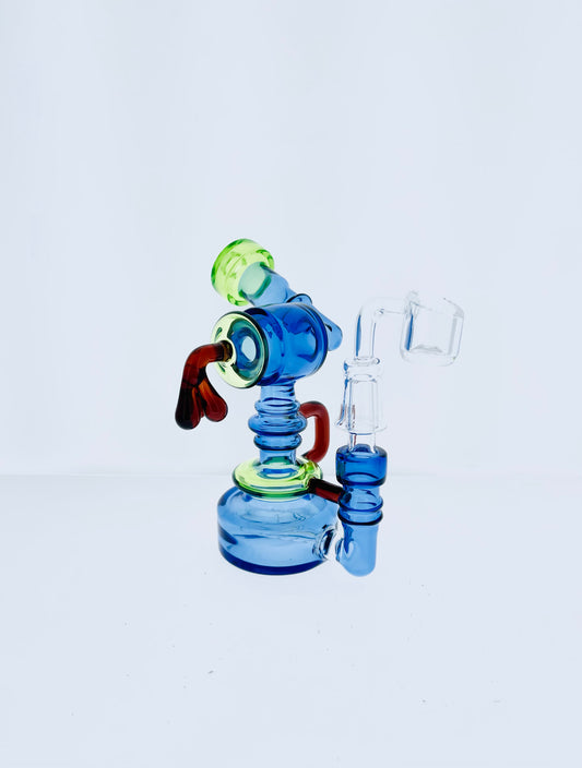 6" Full Color Paint Drip Male Rig