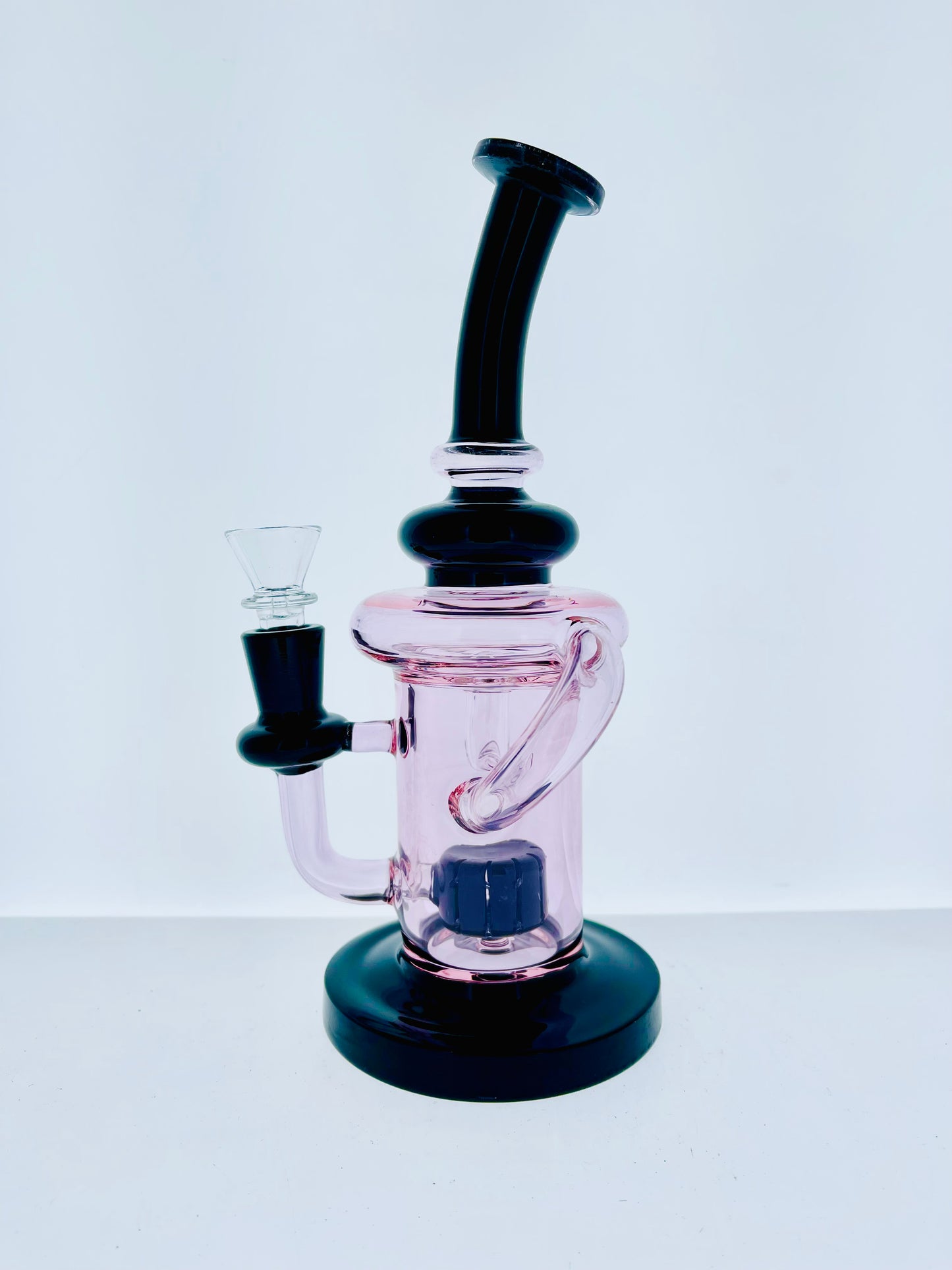 9" Full Color Recycler w/ Showerhead Perc & Dual Color